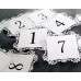 Table Card Wholesale Laser Cut Number Card NO.1-NO.10,No.11-NO.20